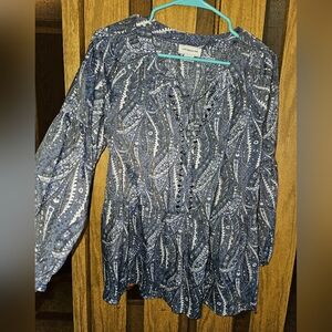Liz Claiborne Sz M Boho Style Top